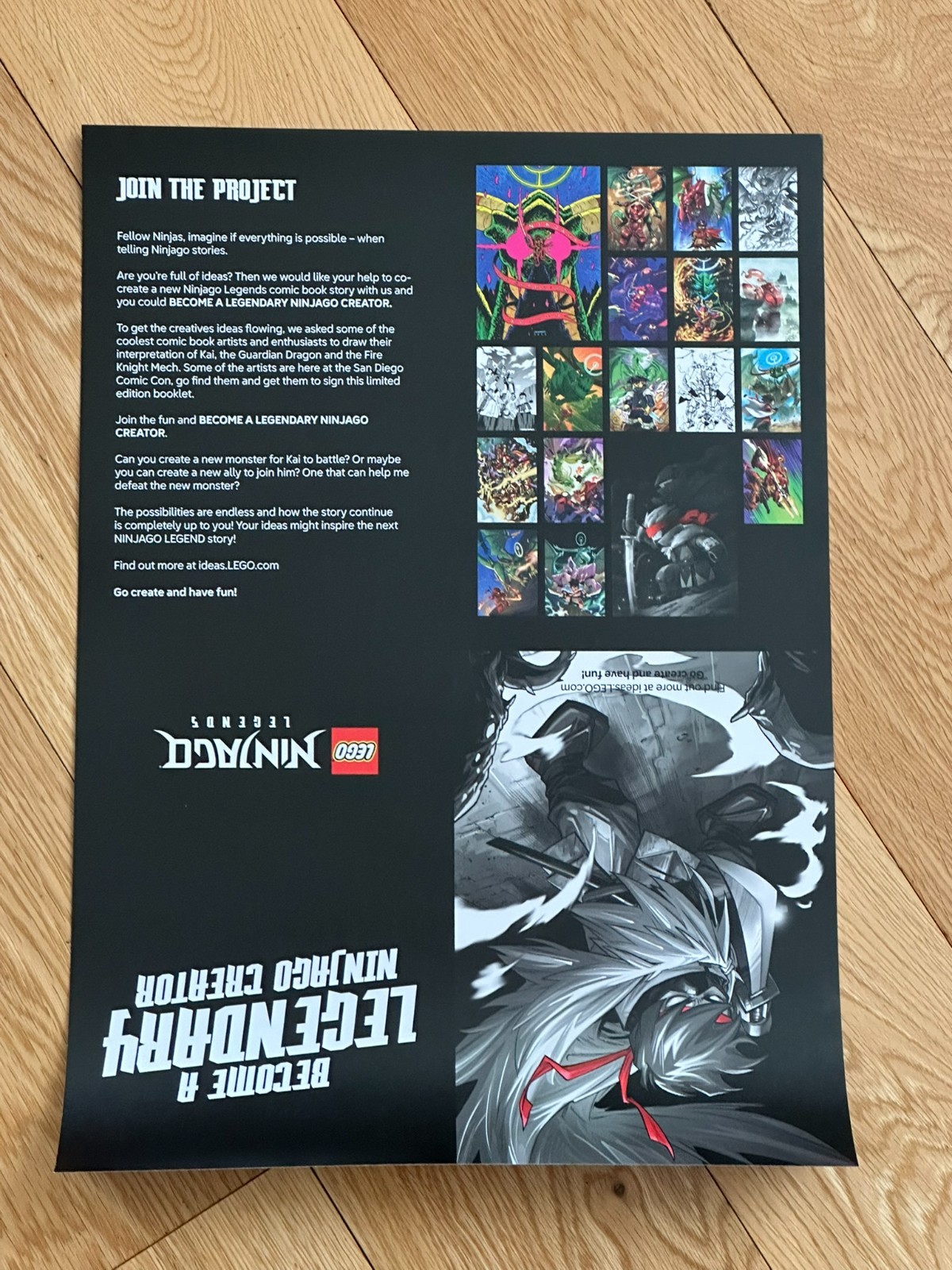 Brand New SDCC 2025 LEGO EXCLUSIVE NINJAGO Legends POSTER 16.5X12 RARE
