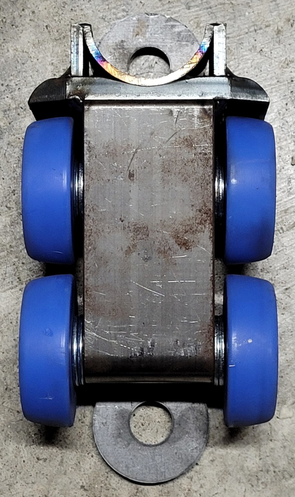 x2 Custom Made Dolly track skate wheels /Speed rail Linkable
