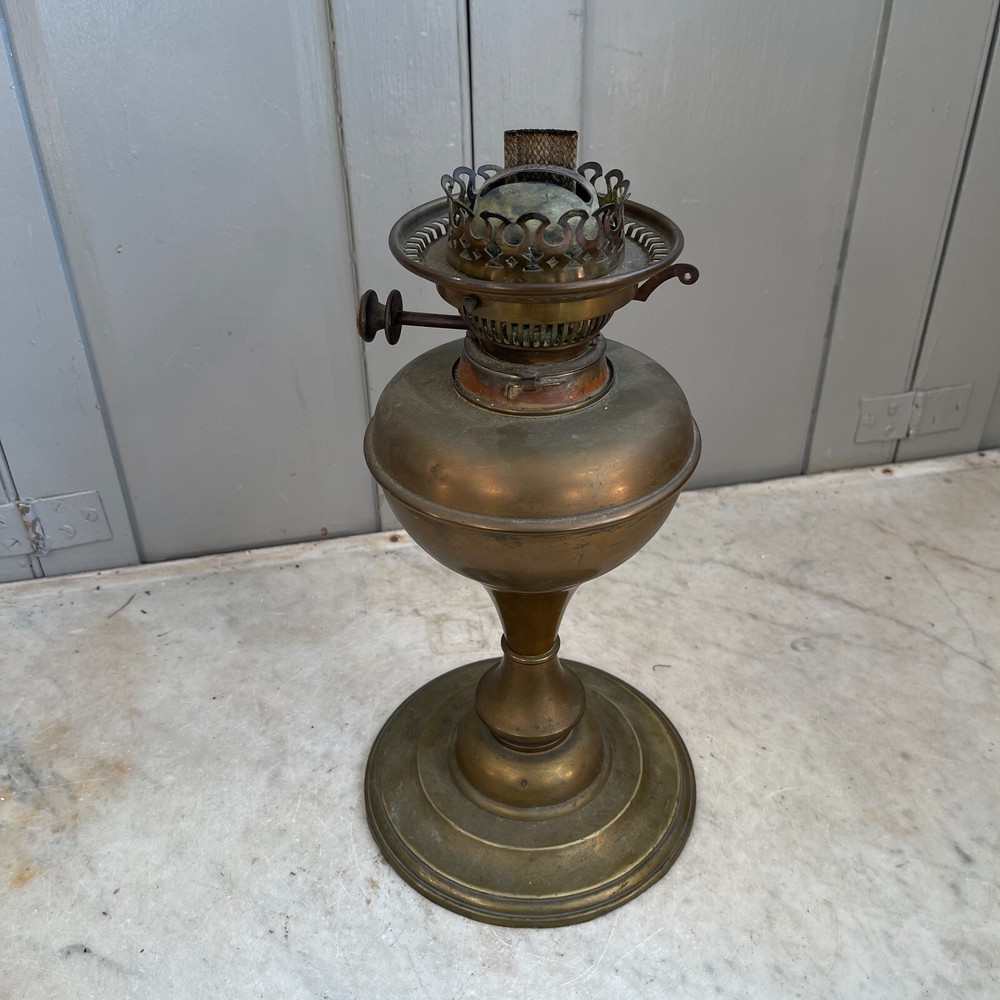 Antique brass paraffin lamp
