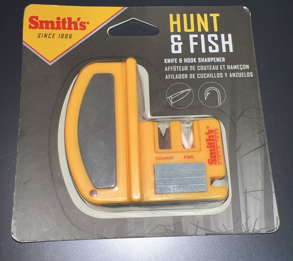 Smiths Hunt Fish Knife Hook Sharpener Lightweight Durable Tackle Box Must Have