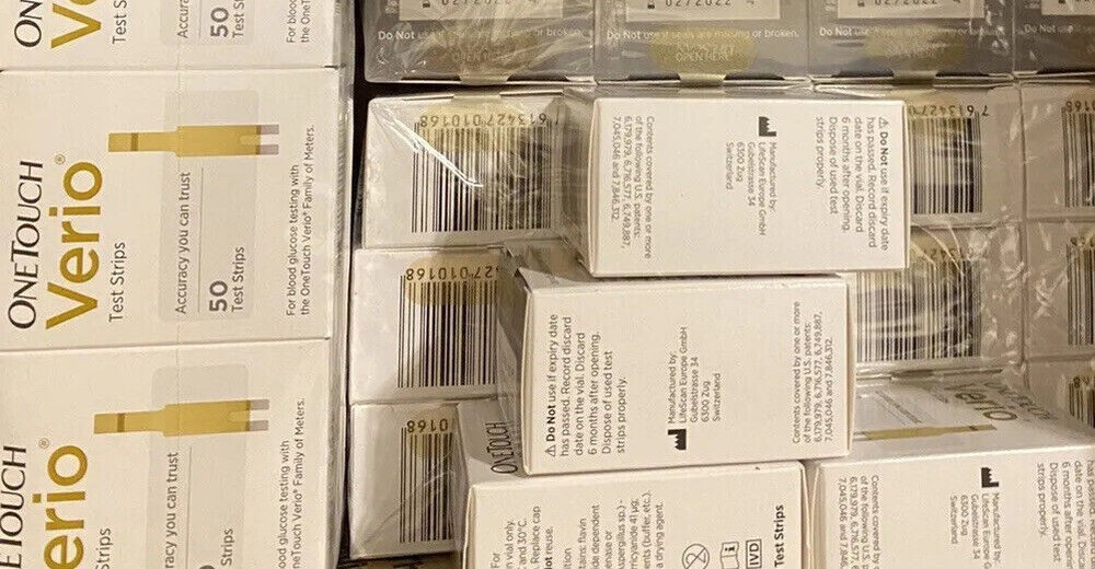100 One Touch Verio strips exp 9/2025
