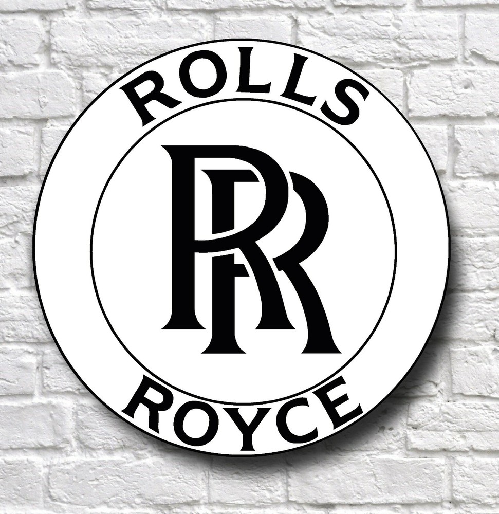 ROLLS ROYCE LOGO 2FT GARAGE SIGN WALL PLAQUE CLASSIC CAR WORKSHOP PHANTOM GHOST