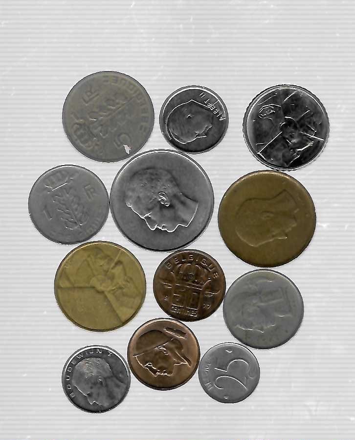12 Coins from Belgium
