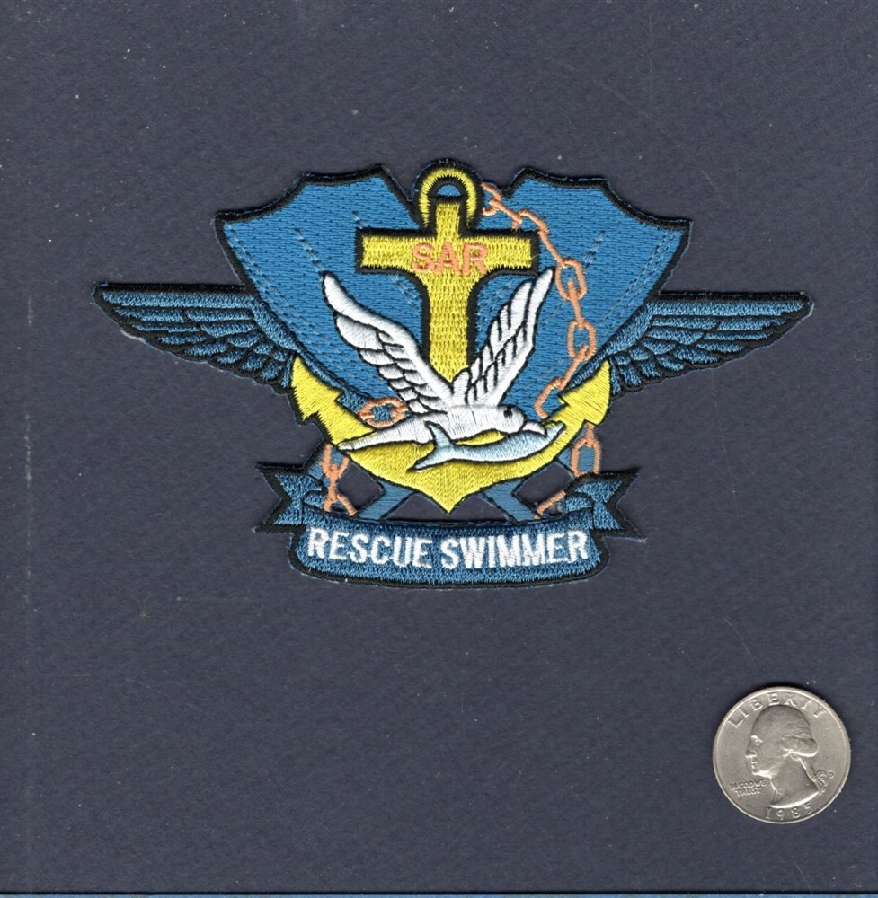 SAR SEARCH & RESCUE Swimmer US NAVY USMC Squadron Patch