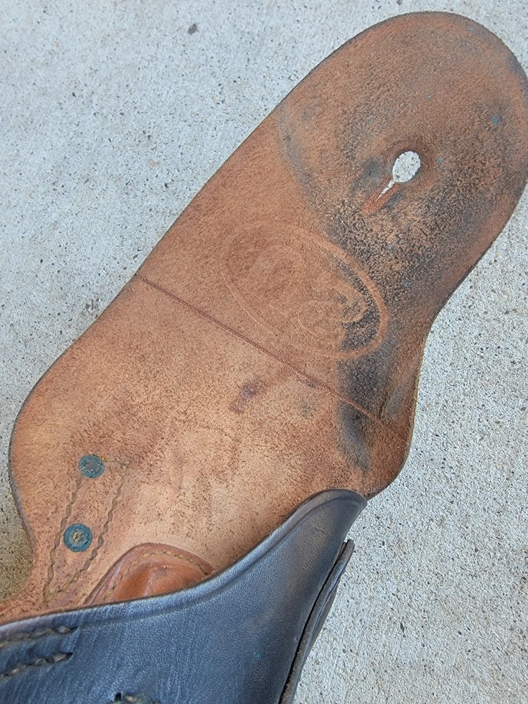WW2 S-B Co. USGI 1911 LEATHER WWII Holster Boot Blacked