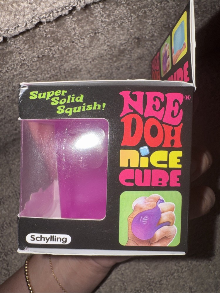 New Nee Doh Nice Cube Pink Super Solid Squish