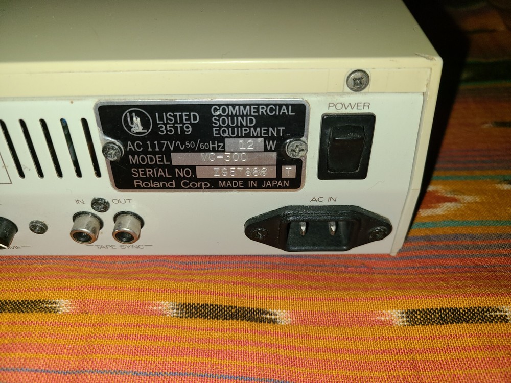 Roland MC-300 MICRO COMPOSER Midi Sequencer MC300 Advanced Manual Quick Table