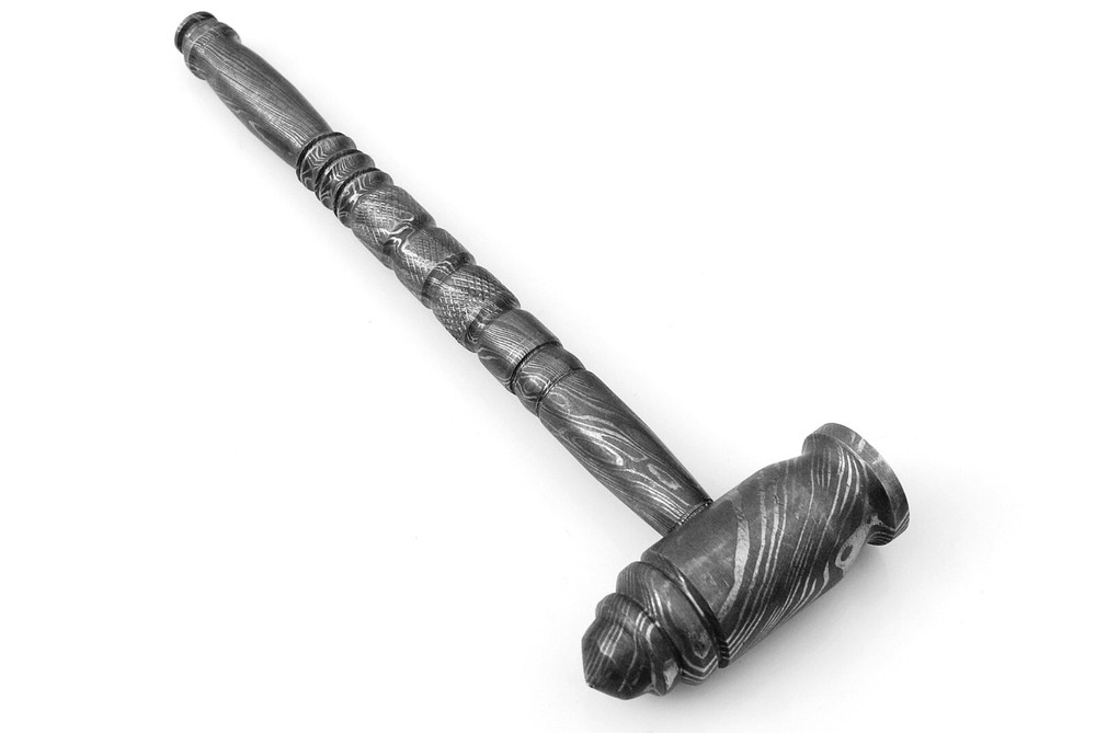Custom Made Damascus Hammer with Damascus Handle