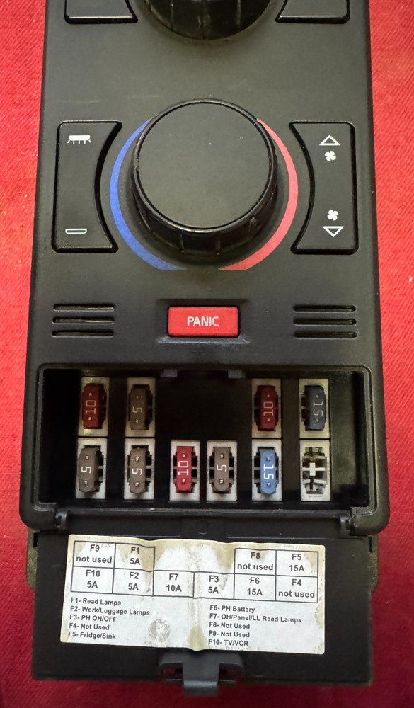 2015 Volvo 21693236 TEMPERATURE CONTROL SWITCH, SLEEPER , ALARM CLOCK, MENU