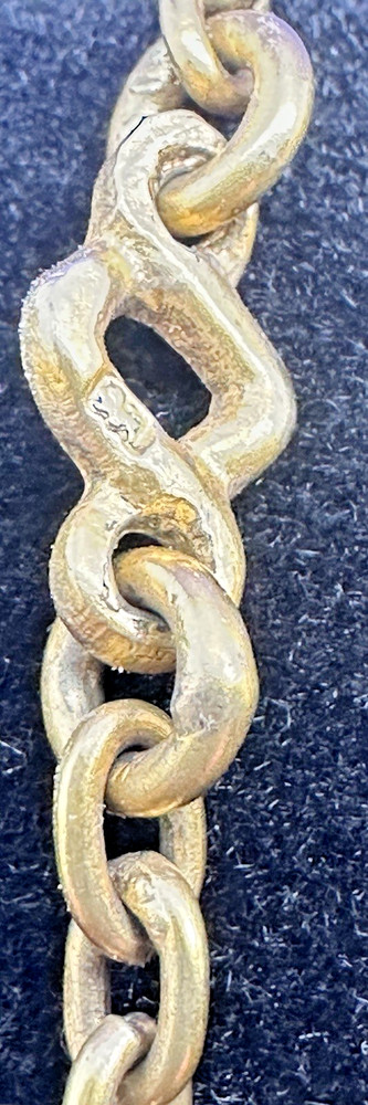 EXCELLENT VICTORIAN 5 STRAND SOLID SILVER GILT CHATELAINE BY HENRY MATTHEWS 1900