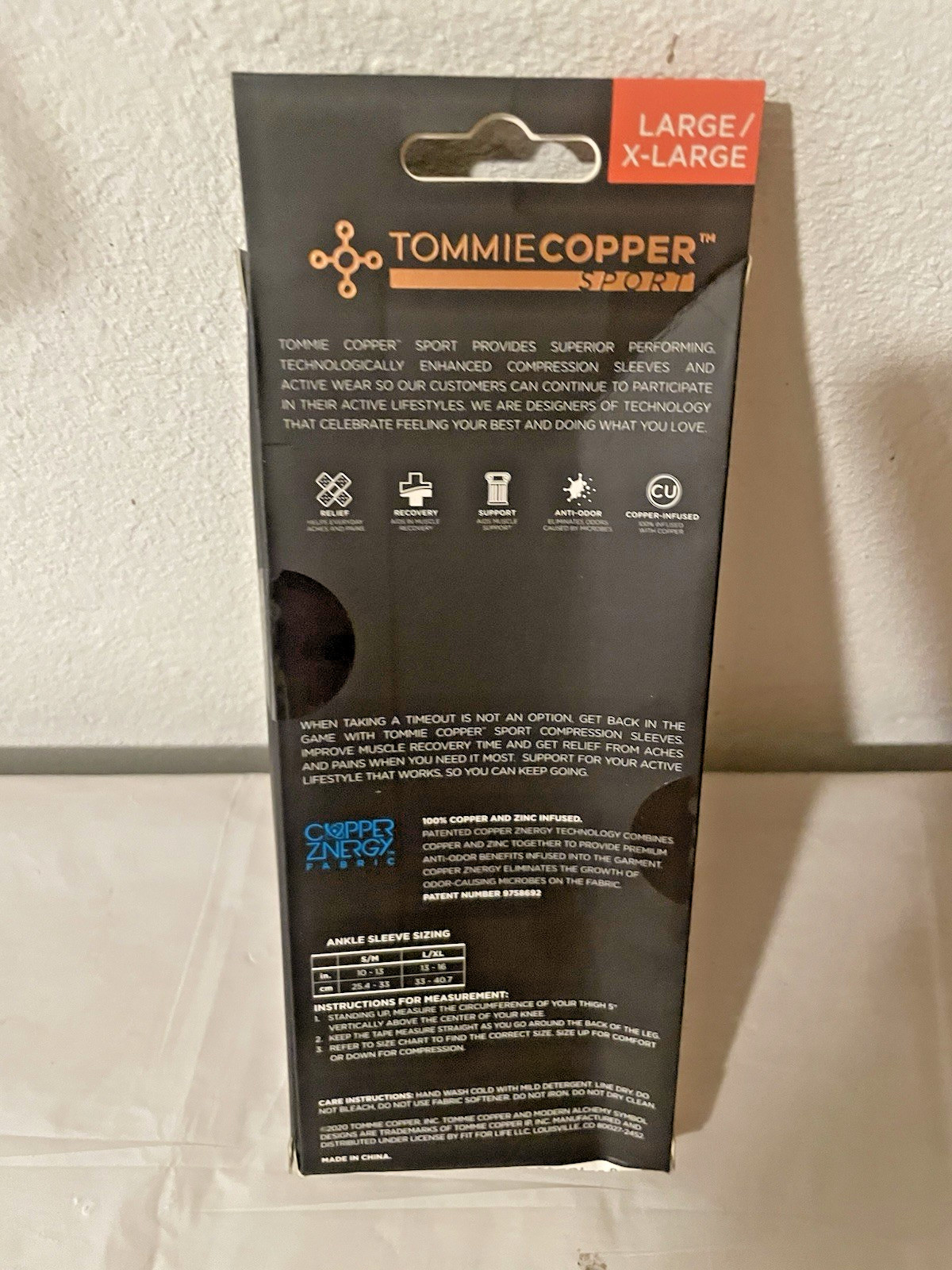 Tommie Copper Ankle Compression Sleeve Joint Ankle Pain Relief L / XL