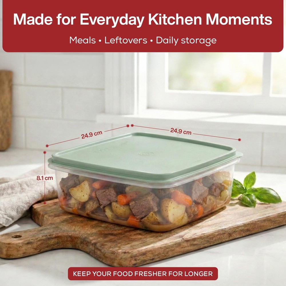 Plastic Storage Container with Lid 3L Cupcake Carrier Leakproof Cookie