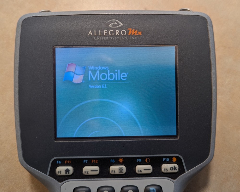 Juniper Systems Allegro MX Handheld Data Collector with Charger, Stylus