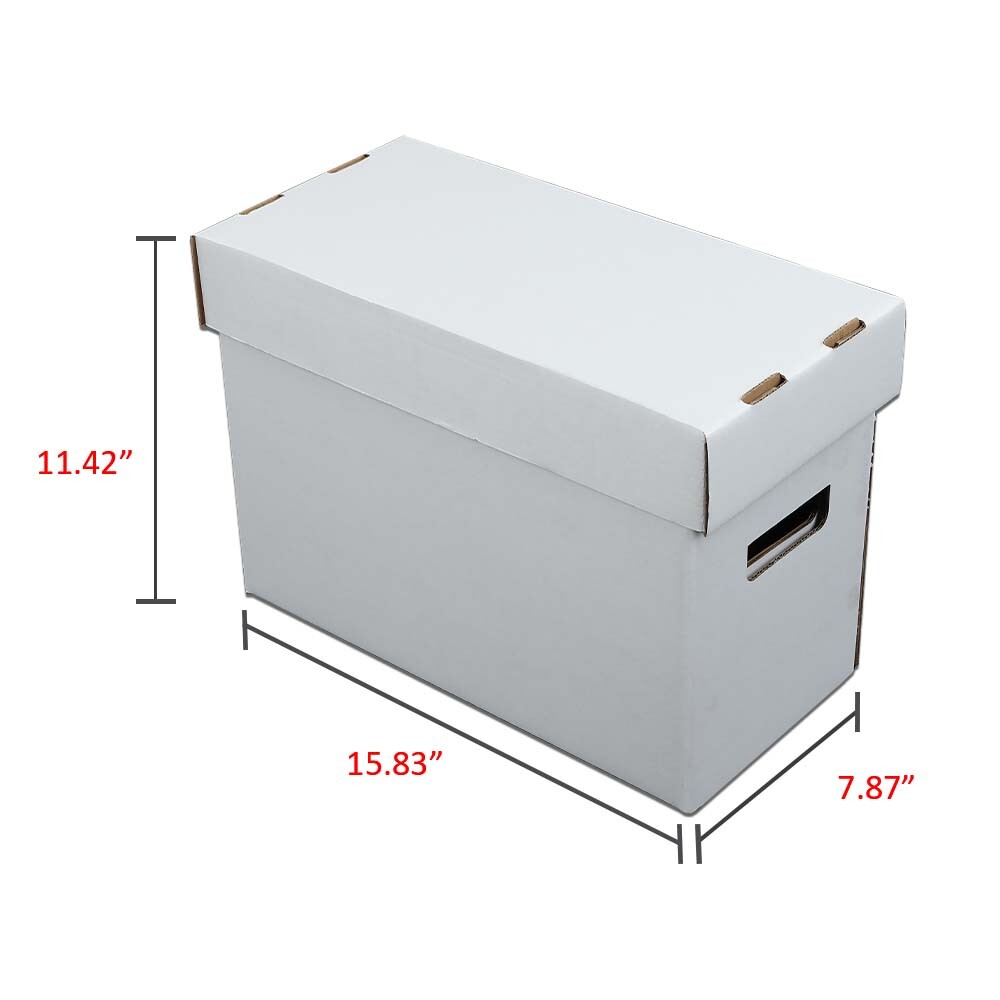 10Pcs Comic Books Storage Boxes Short Holds 150-175 Stackable Durable Archive US