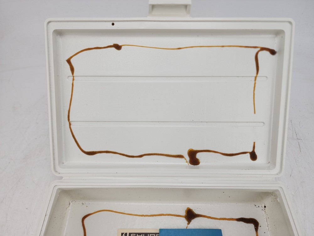 Vintage Shure Microphone Hard Plastic Protective Case White #3