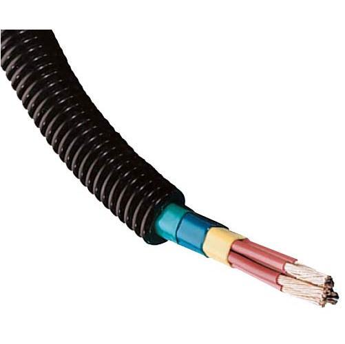 American Terminal 100 Feet Black 1/4" Split Loom Split Wire Loom Conduit