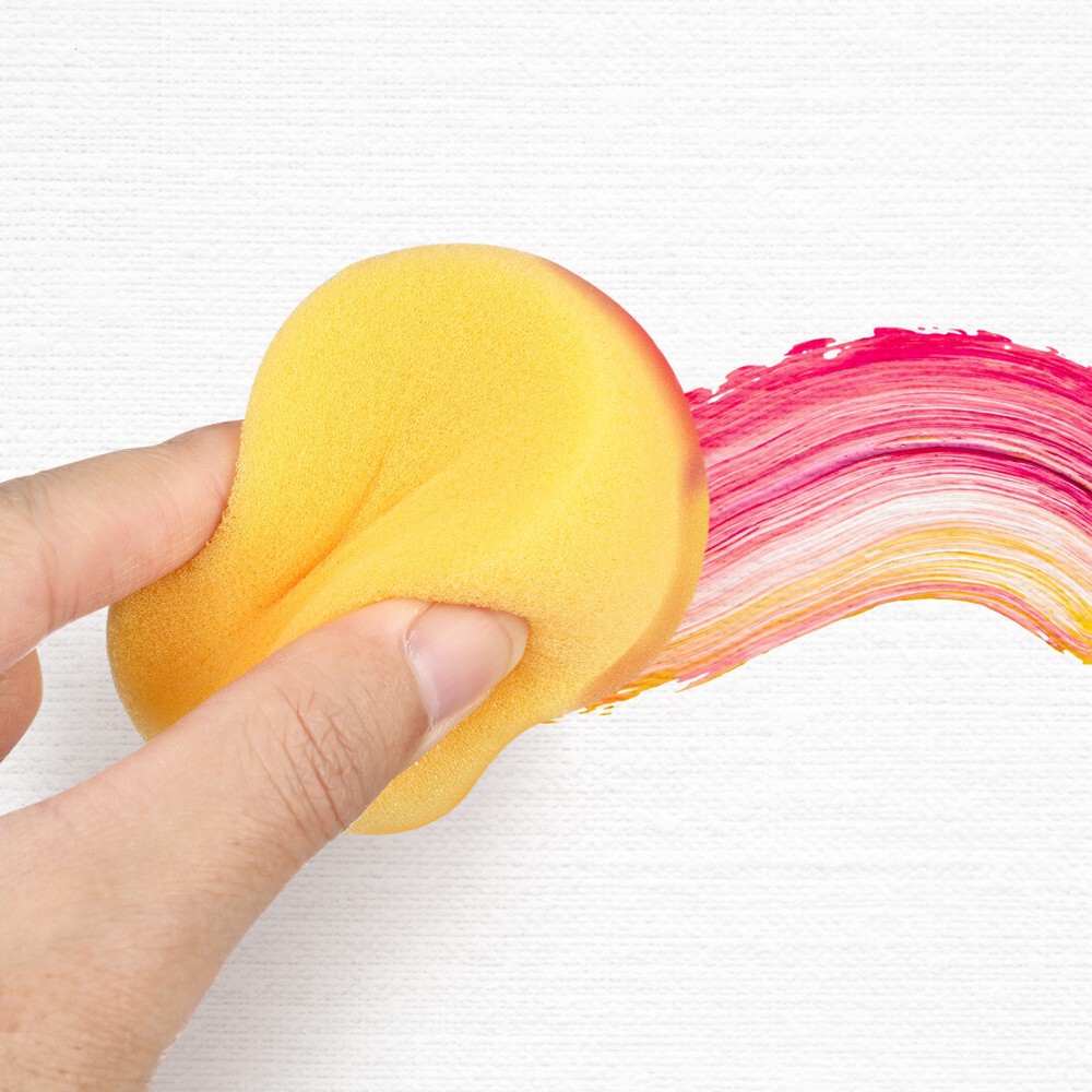 12pcs Bath Sponge Practical Colorful Round Sponge Craft Tool for Pottery