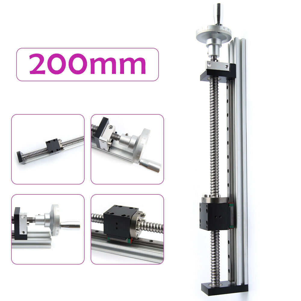 Manual Linear Rail Guide Slide Stage Actuator Ball Screw Motion Table& Handwheel