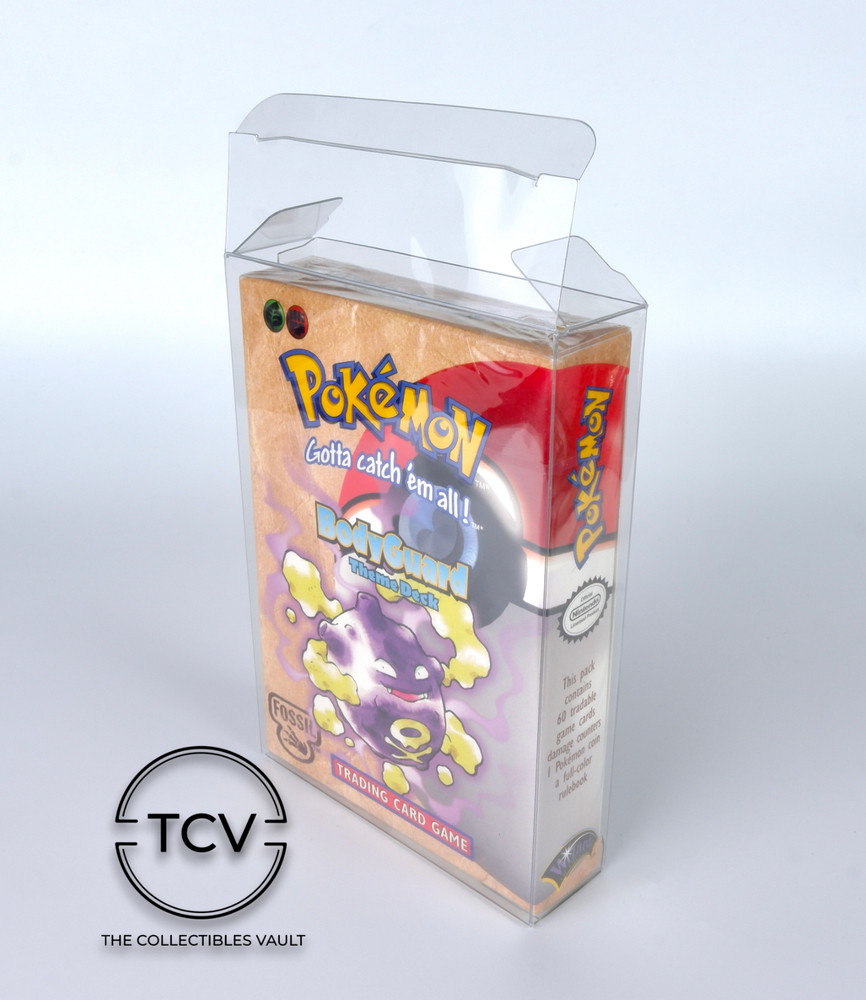 Pokémon Theme Deck Box Protector Case - 0.6mm Thick PET Plastic (1-50 Pack)