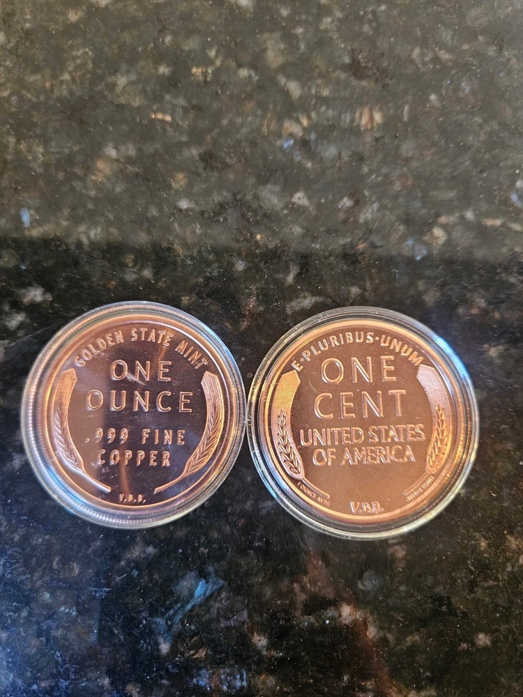 2 oz Copper Round Lincoln Cent