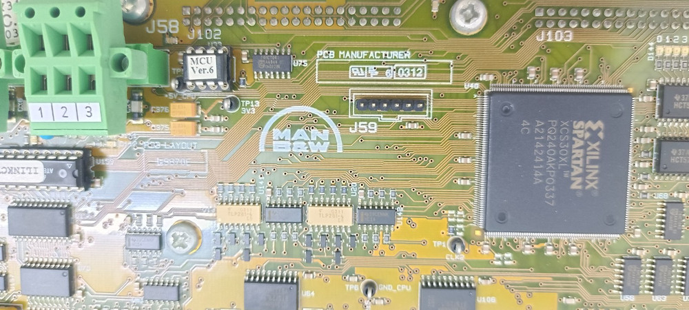 MAN B&W MCU MODULE 3157167-5 MAIN CONTROL UNIT FOR ENGINE L27/38