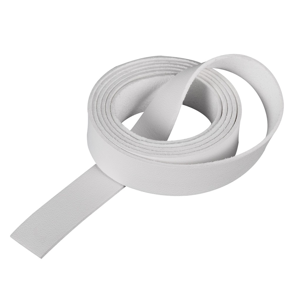 Leather Straps Strip Belt 1.5cm(0.6" Width) Leather Strips White