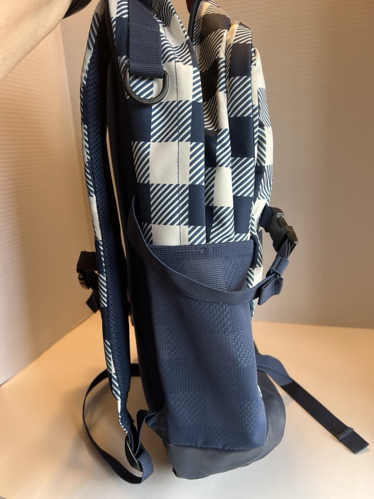 JANSPORT Gnarly Gnapsack 25 Blue & White Ripstop Backpack