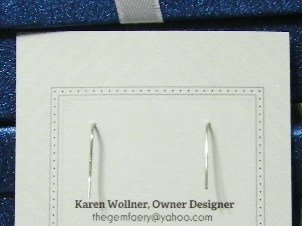Sterling Silver PHOSPHOSIDERITE Gemstone Dangle Earrings #2181...Handmade USA