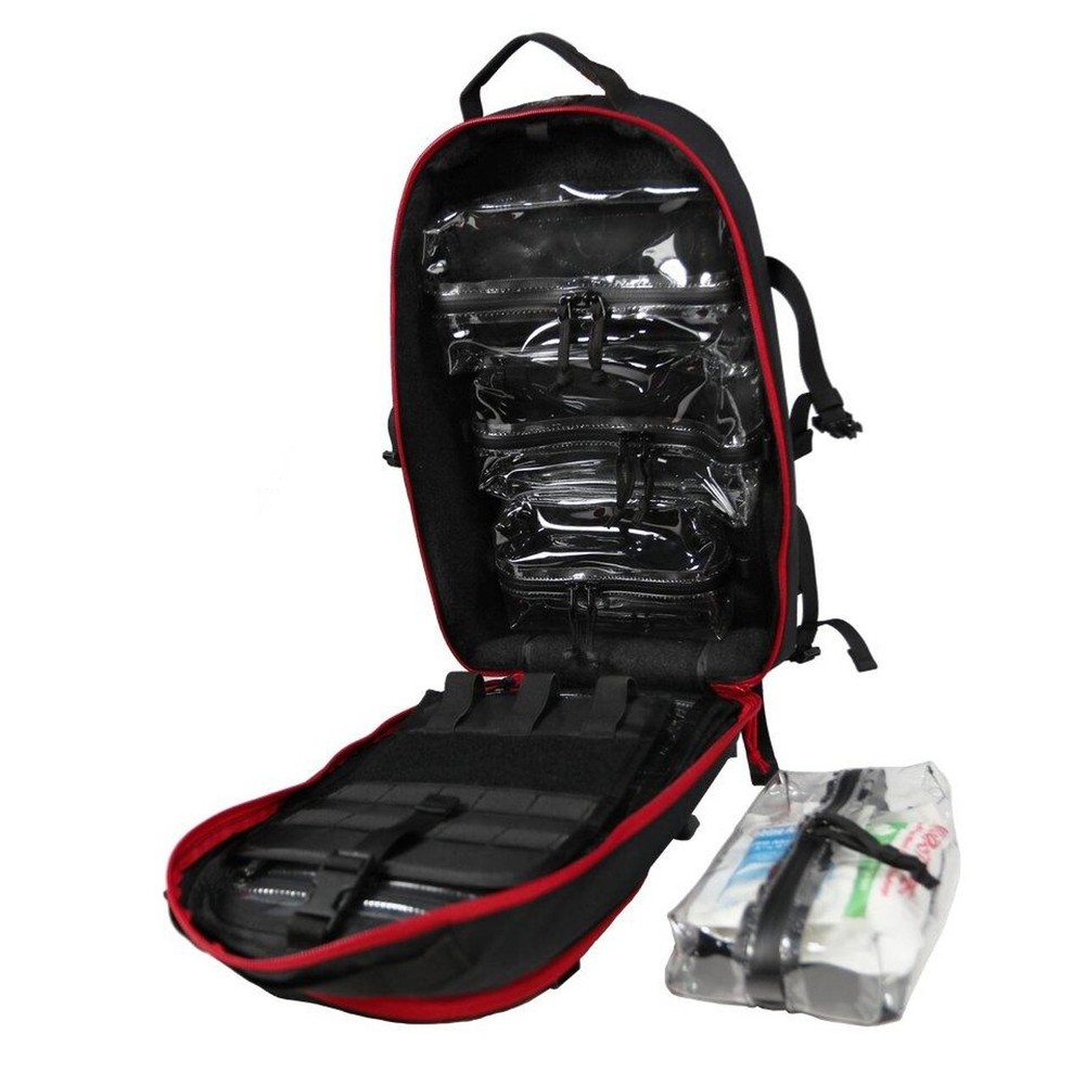 Grey Ghost Gear Overland Black/Red Backpack