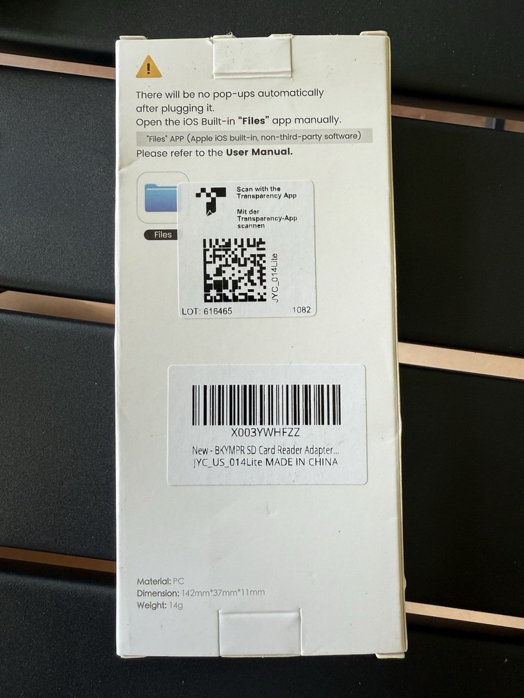 SD Card Reader for iPhone iPad, &USB-C Dual Connector, Support SD/MicroSD Cards