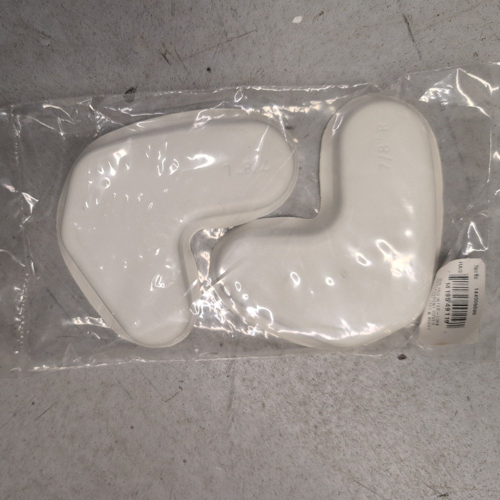 Schutt Inter-Link Jaw Pad Replacement Covers White (1 Pair)