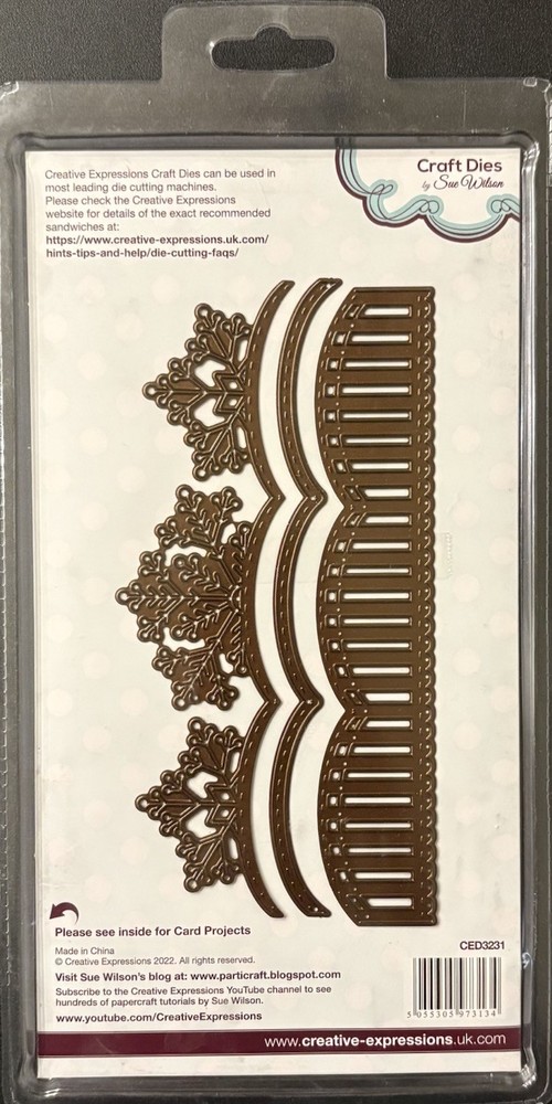Creative Expressions Snowflake Scalloped Border Craft Dies