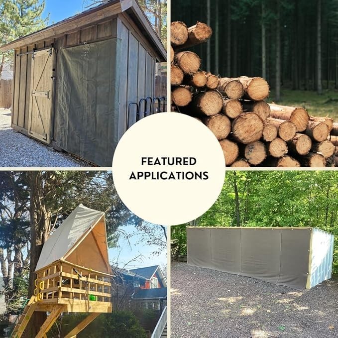 Tarp Supply Heavy Duty Tan Canvas Tarp With Grommets