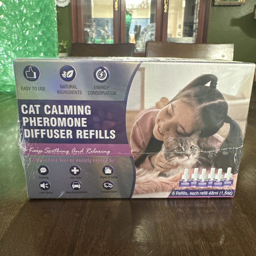 Cat Pheromones Calming Diffuser  1 BOX OF 6 Pack Multicat Pheromone Refills