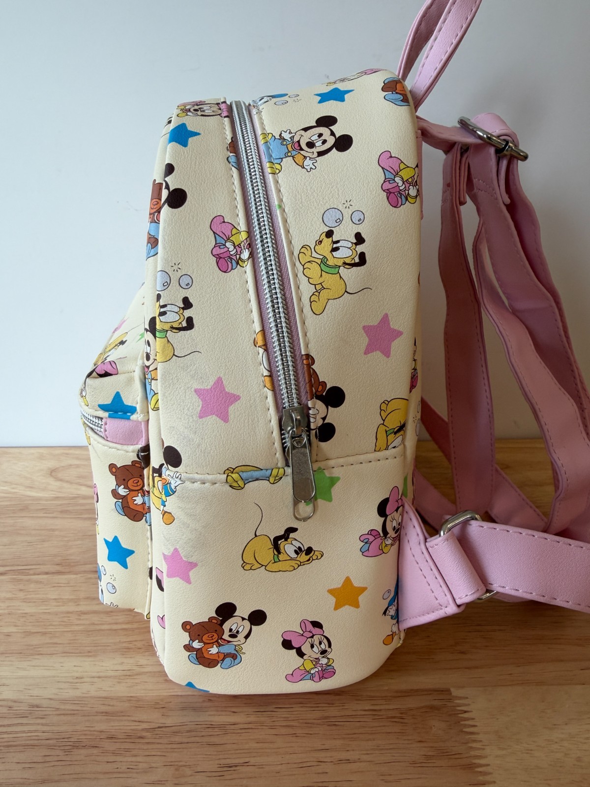 Loungefly Disney Baby Mickey Mouse Minnie Mouse Donald Pluto Mini Backpack VGC