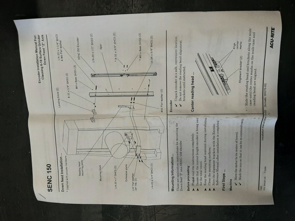 AcuRite DRO 689413-05 Mounting Bracket