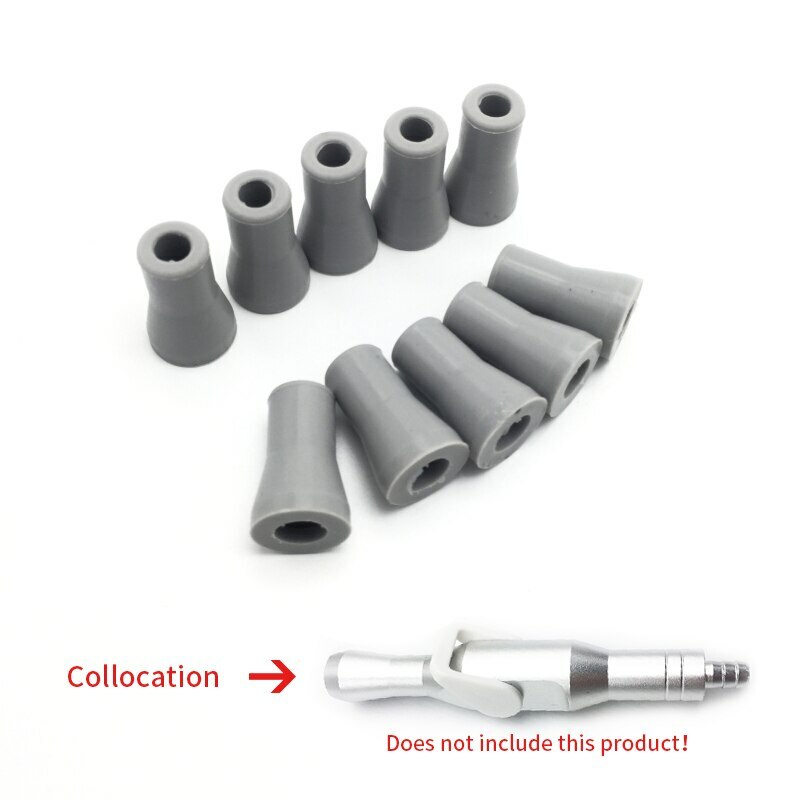 Dental Saliva Ejector Weak Suction Rubber Snap Tip Adapter Replacement 10 PCS