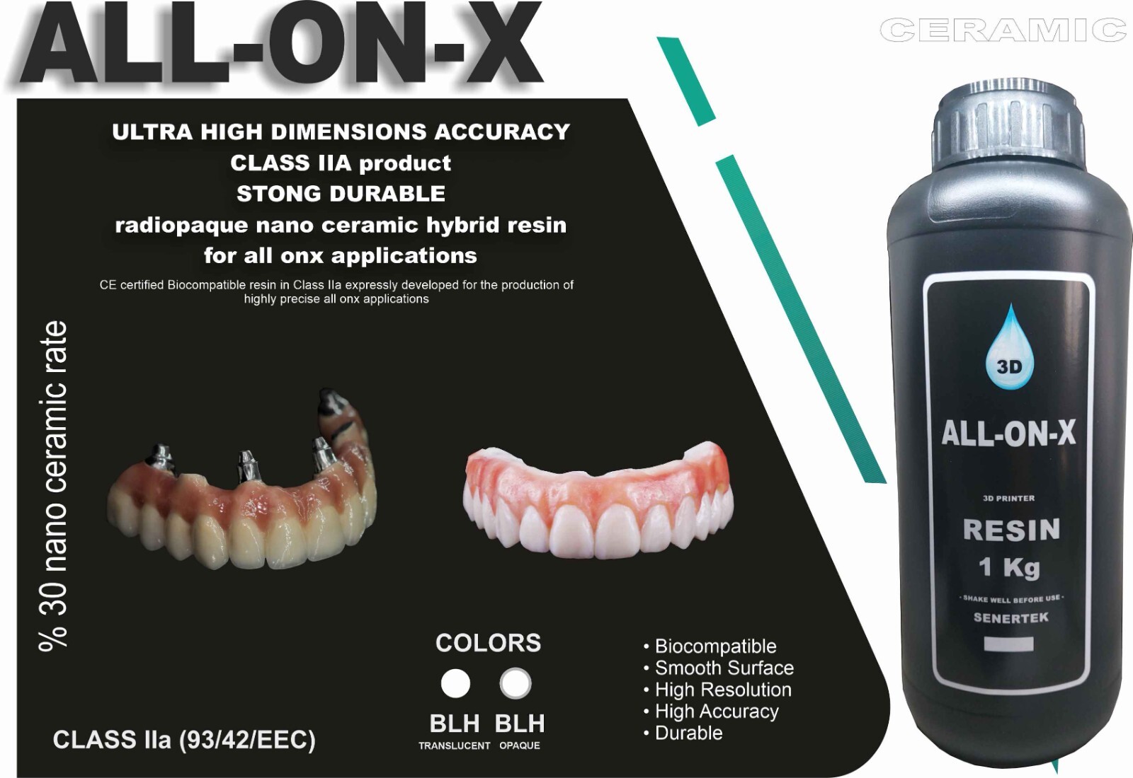 DLP SLA LCD 3d printer ALL ON X resin - for all on x cases, bridges,arcs, hybrid