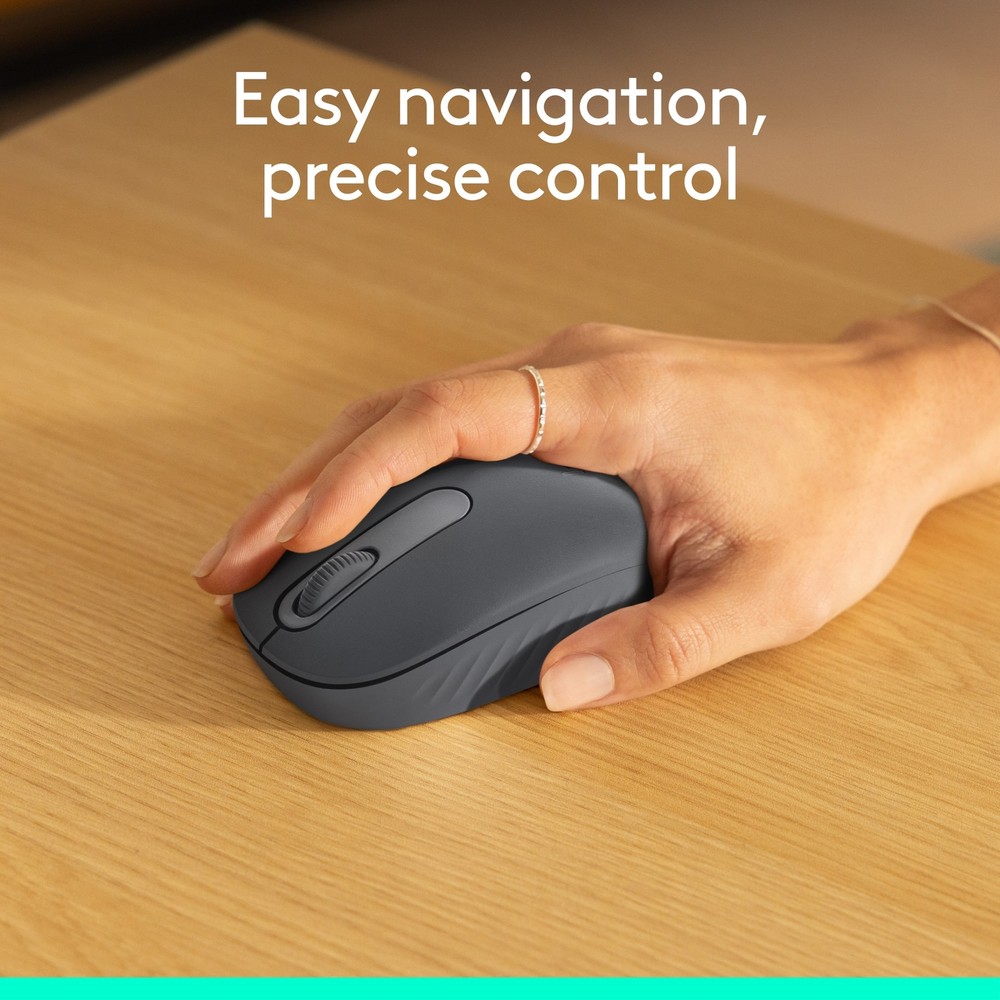 Logitech - M196 Lightweight Bluetooth Wireless Mouse Compact 3-Button Ambidex...