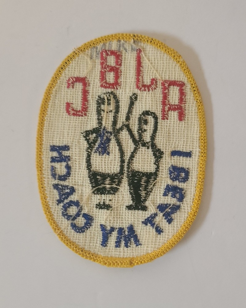 Vintage Bowling Patch AJBC I Beat My Coach Embroidered Patch