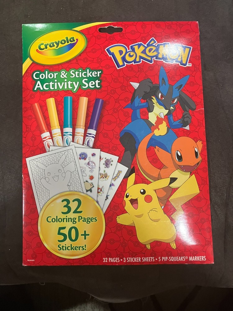 Pokemon Color & Sticker Activity Set
