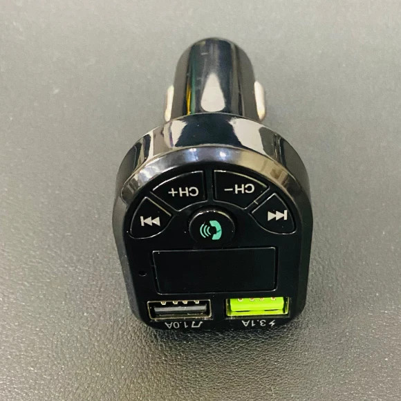 Bluetooth FM Transmitter 2 Pack Car Adapter Hands Free Dual USB Charger