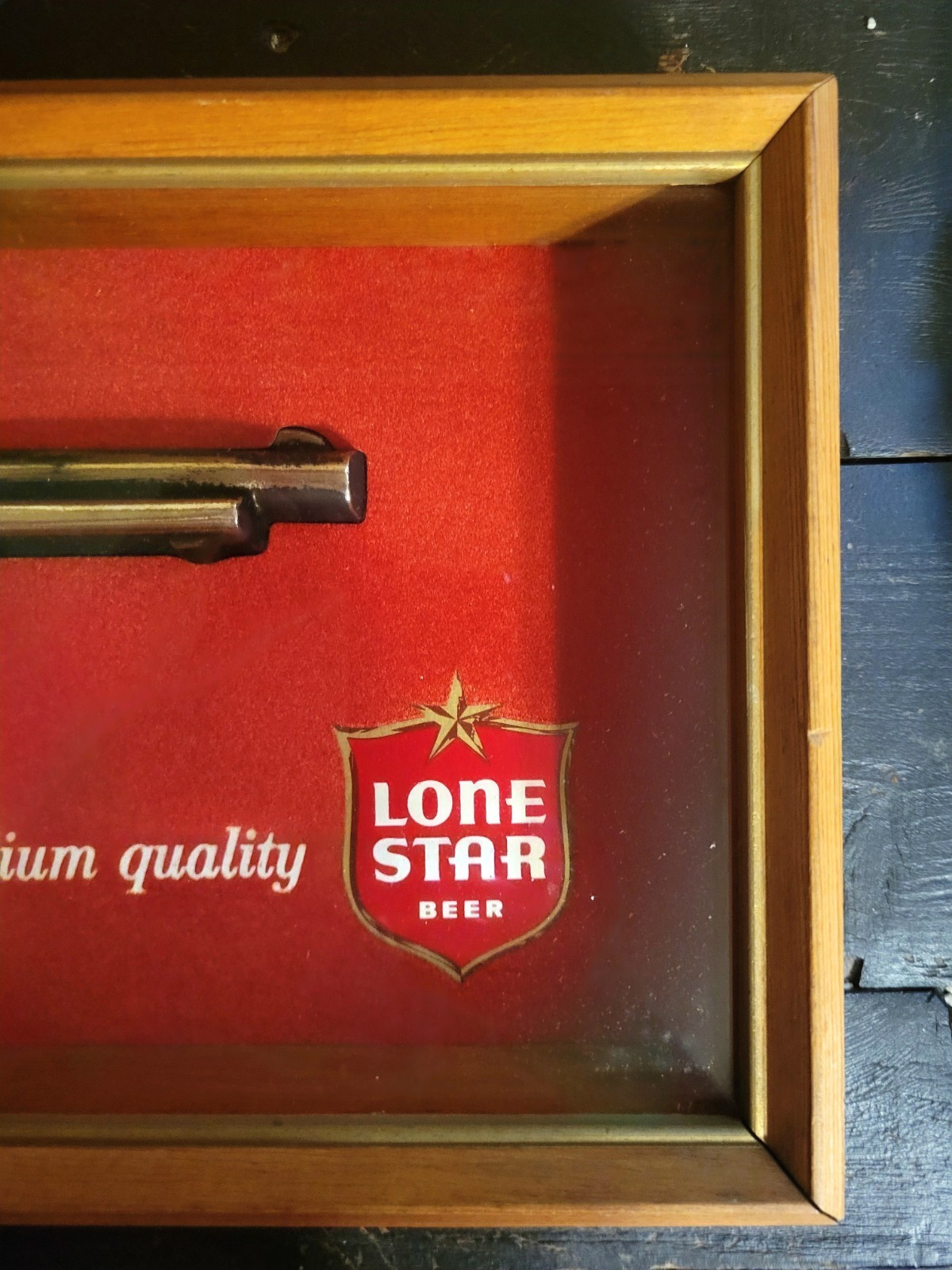 Vintage LoneStar Beer Sign 3D Gun 1969 Jax Pearl Dixie Pabst EXCELLENT CONDITION