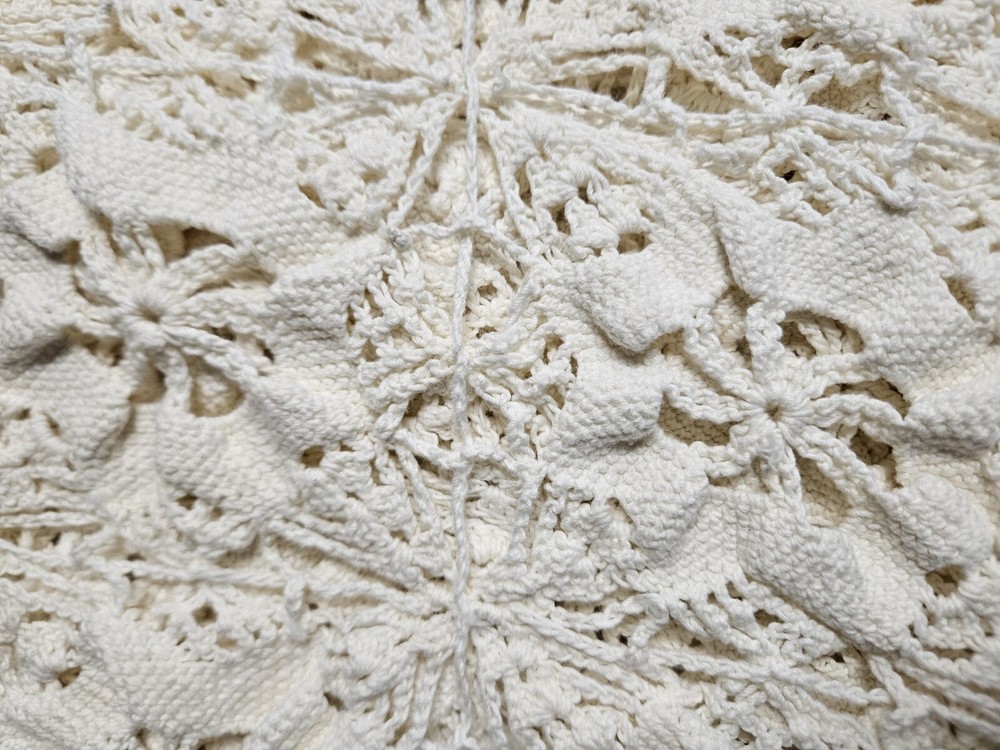 Vintage Handmade Crotchet Blanket