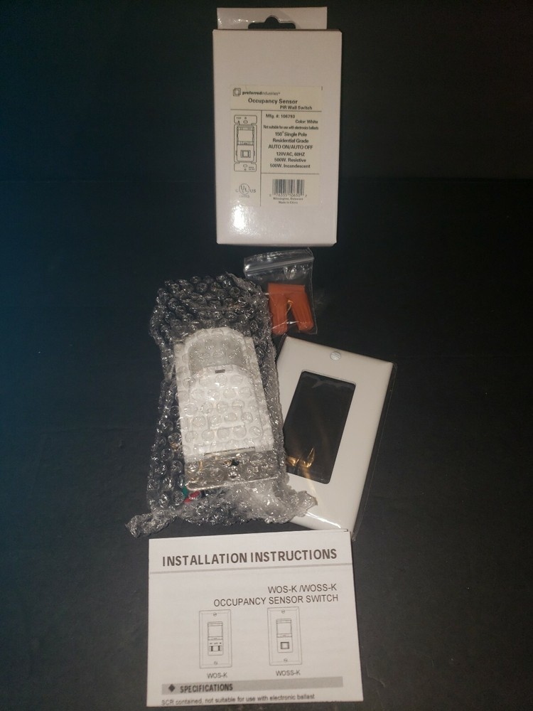 Occupancy Sensor PIR Wall Switch 106793