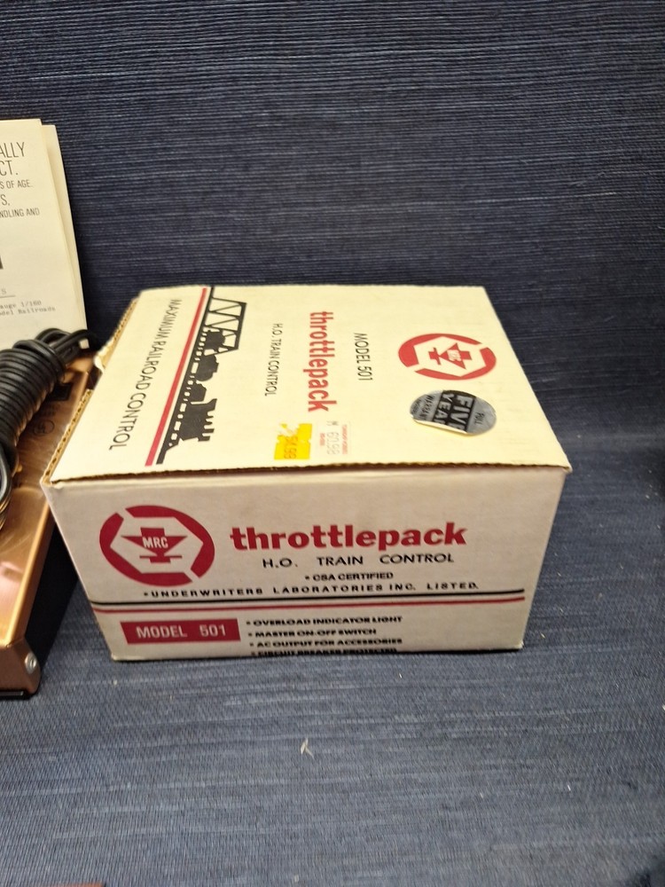 MRC Model 501 HO Train Throttle Pack – Complete HO Train Controller New NOS