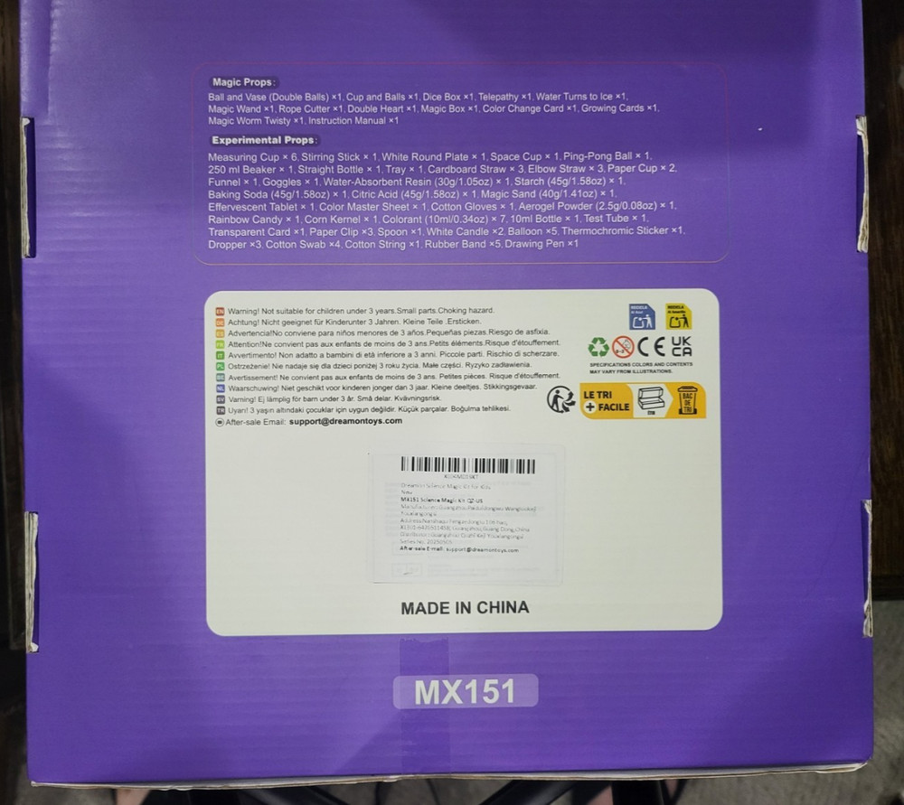 Dreamon Magic & Science Experiment Set STEM Kit 85+ Experiments Ages 6+ Sealed!