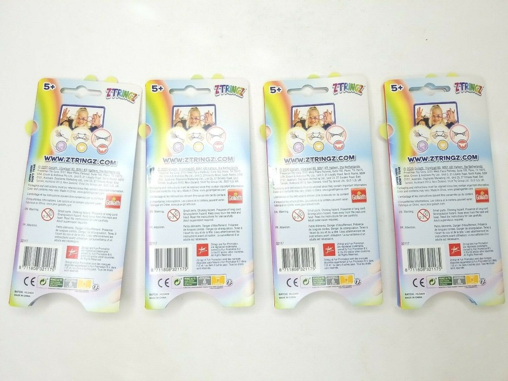 4 ZTRINGZ Original Rainbow Rope Create Finger String Shape Activity Fun Gift NEW