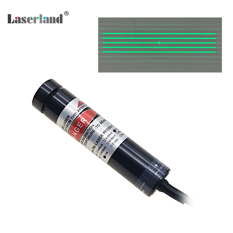 520nm Green 5/7/11 Parallel Lines DOE Diffraction Grating Laser 3D Structural