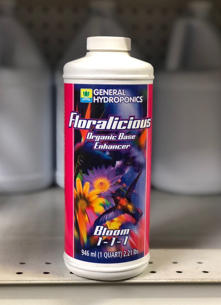 GH FLORALICIOUS BLOOM 1-1-1 Base Enhancer QUART (general hydroponics)
